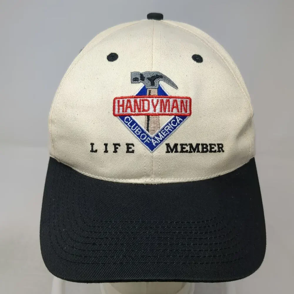 Handyman Club of America Life Member Snapback Beige Black One Size Hat Hammer